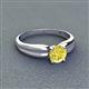 3 - Kelila 6.00 mm Round Yellow Diamond Solitaire Engagement Ring 