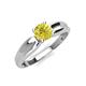 4 - Kelila 6.00 mm Round Yellow Diamond Solitaire Engagement Ring 