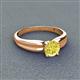 3 - Kelila 6.00 mm Round Yellow Diamond Solitaire Engagement Ring 