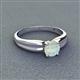 3 - Kelila 6.00 mm Round Opal Solitaire Engagement Ring 