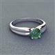 3 - Kelila 6.50 mm Round Lab Created Alexandrite Solitaire Engagement Ring 