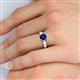 6 - Kelila 6.00 mm Round Blue Sapphire Solitaire Engagement Ring 