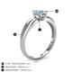 5 - Kelila 6.50 mm Round Aquamarine Solitaire Engagement Ring 