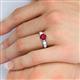 6 - Kelila 6.00 mm Round Ruby Solitaire Engagement Ring 