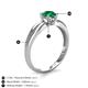5 - Kelila 6.00 mm Round Emerald Solitaire Engagement Ring 