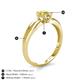 5 - Kelila 6.00 mm Round Lab Created Yellow Sapphire Solitaire Engagement Ring 