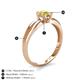 5 - Kelila 6.00 mm Round Lab Created Yellow Sapphire Solitaire Engagement Ring 