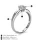 5 - Kelila 6.50 mm Round Moissanite Solitaire Engagement Ring 