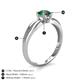 5 - Kelila 6.50 mm Round Lab Created Alexandrite Solitaire Engagement Ring 