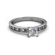 2 - Niah Classic 5.50 mm Princess Cut Forever One Moissanite Solitaire Engagement Ring 