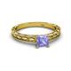 2 - Rachel Classic 5.50 mm Princess Cut Tanzanite Solitaire Engagement Ring 