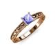 3 - Rachel Classic 5.50 mm Princess Cut Tanzanite Solitaire Engagement Ring 