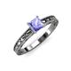 3 - Rachel Classic 5.50 mm Princess Cut Tanzanite Solitaire Engagement Ring 