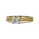 1 - Rachel Classic 1.00 ct IGI Certified Lab Grown Diamond Princess Cut (5.50 mm) Solitaire Engagement Ring 