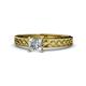 1 - Maren Classic 5.5 mm Princess Cut Forever Brilliant Moissanite Solitaire Engagement Ring 