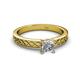 2 - Maren Classic 5.5 mm Princess Cut Forever Brilliant Moissanite Solitaire Engagement Ring 