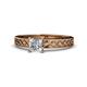 1 - Maren Classic 5.5 mm Princess Cut Forever Brilliant Moissanite Solitaire Engagement Ring 