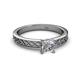 2 - Maren Classic 5.5 mm Princess Cut Forever One Moissanite Solitaire Engagement Ring 