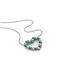 1 - Zayna 2.00 mm Round Emerald and Lab Grown Diamond Heart Pendant 