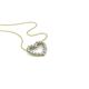 1 - Zayna 2.00 mm Round Aquamarine and Lab Grown Diamond Heart Pendant 