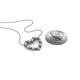 4 - Zayna 2.00 mm Round Blue Topaz and Lab Grown Diamond Heart Pendant 