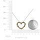 5 - Zayna 2.00 mm Round Citrine and Lab Grown Diamond Heart Pendant 