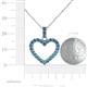 5 - Zylah Blue Topaz Heart Pendant 