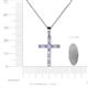 5 - Aja Tanzanite and Diamond Cross Pendant 