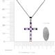 5 - Aja Amethyst and Diamond Cross Pendant 