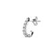 1 - Zena 0.23 ctw White Sapphire (1.80 mm) Single Half Hoop Huggie Earring 