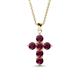 1 - Isabella Ruby Cross Pendant 