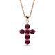 1 - Isabella Ruby Cross Pendant 