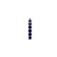 3 - Zena 0.23 ctw Blue Sapphire (1.80 mm) Single Half Hoop Huggie Earring 