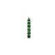 3 - Zena 0.16 ctw Emerald (1.80 mm) Single Half Hoop Huggie Earring 