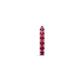 3 - Zena 0.23 ctw Ruby (1.80 mm) Single Half Hoop Huggie Earring 