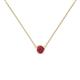 1 - Merilyn 3.00 mm Round Ruby Bezel Set Solitaire Pendant 