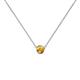 1 - Merilyn 3.00 mm Round Citrine Bezel Set Solitaire Pendant 