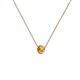 2 - Merilyn 3.00 mm Round Citrine Bezel Set Solitaire Pendant 