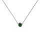 1 - Merilyn 3.00 mm Round Lab Created Alexandrite Bezel Set Solitaire Pendant 