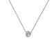 2 - Merilyn 3.00 mm Round Diamond Bezel Set Solitaire Pendant 