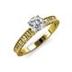 4 - Florian Classic GIA Certified 6.50 mm Round Diamond Solitaire Engagement Ring 