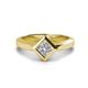 1 - Emilia 1.00 ct IGI Certified Lab Grown Diamond Princess Cut (5.50 mm) Solitaire Engagement Ring 