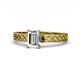 1 - Maren Classic 1.00 ct IGI Certified Lab Grown Diamond Emerald Shape (7x5 mm) Solitaire Engagement Ring 