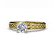1 - Maren Classic 1.00 ct IGI Certified Lab Grown Diamond Round (6.50 mm) Solitaire Engagement Ring 