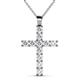 1 - Elihu Diamond Cross Pendant 