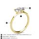 4 - Esther IGI Certified Emerald & Heart Shape Lab Grown Diamond 2 Stone Duo Ring 