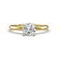 1 - Elodie GIA Certified 6.50 mm Round Diamond Solitaire Engagement Ring 