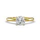 1 - Elodie 6.50 mm Round Forever Brilliant Moissanite Solitaire Engagement Ring 