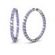 1 - Carisa 3.50 mm Tanzanite Hoop Earrings 