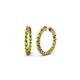 1 - Estella Peridot Hoop Earrings 